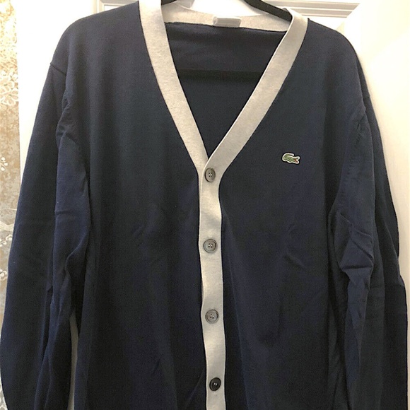 Lacoste Cotton Cardigan - Picture 2 of 3